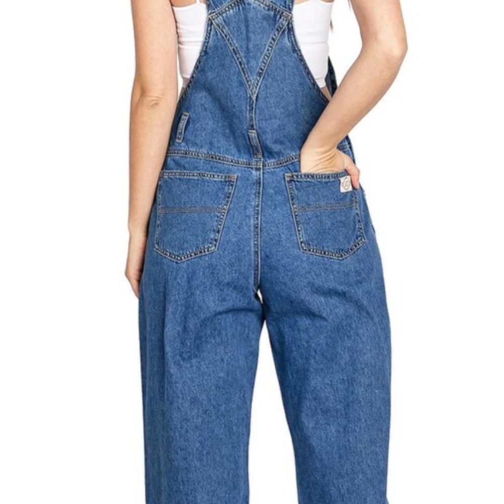 NEW- Blue Denim Overalls with Adjustable Straps Women’s size XL - Picture 10 of 10